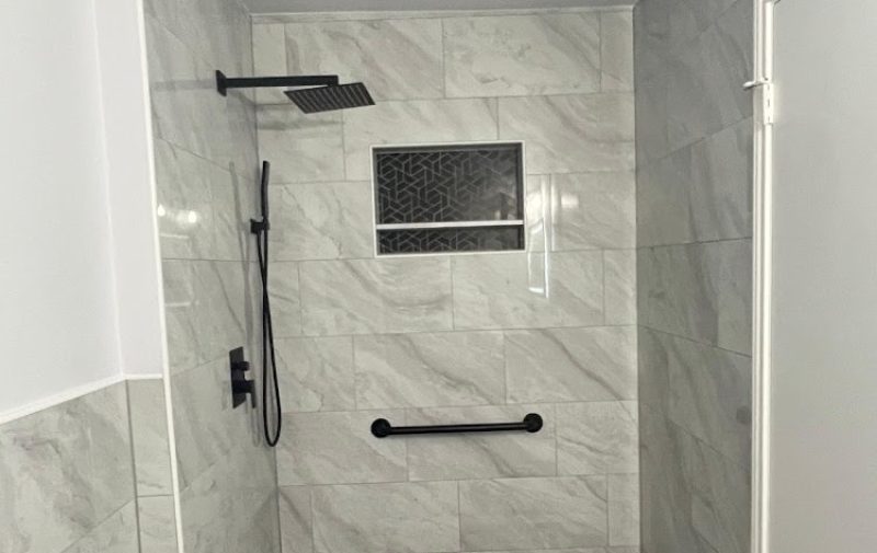 shower installation shower installation